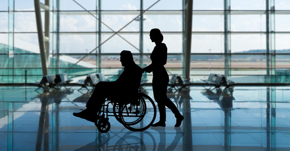 Reduced mobility in airport